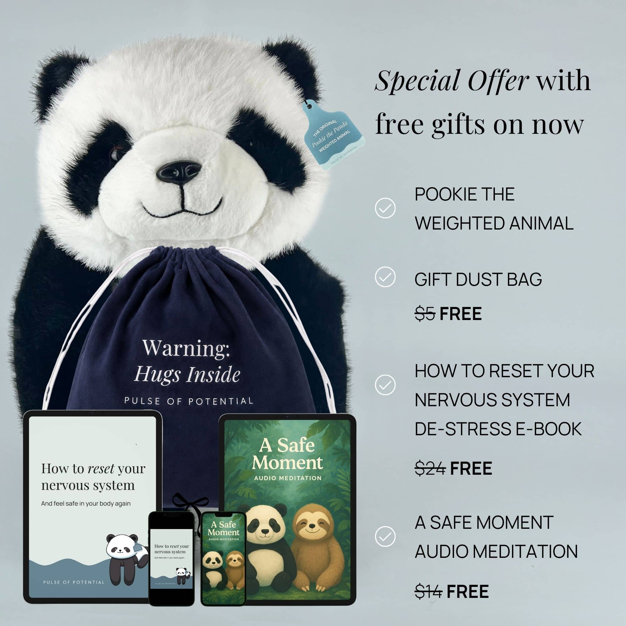 Pookie the Panda Weighted Animal - Image 10