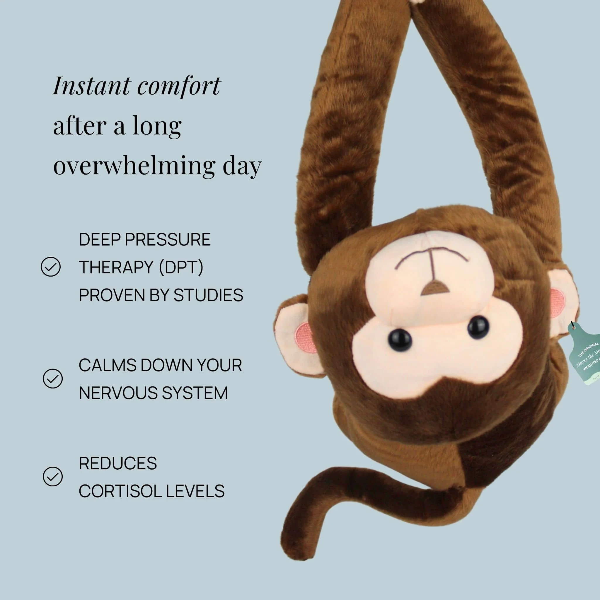 Marty the Monkey Weighted Animal - Image 4