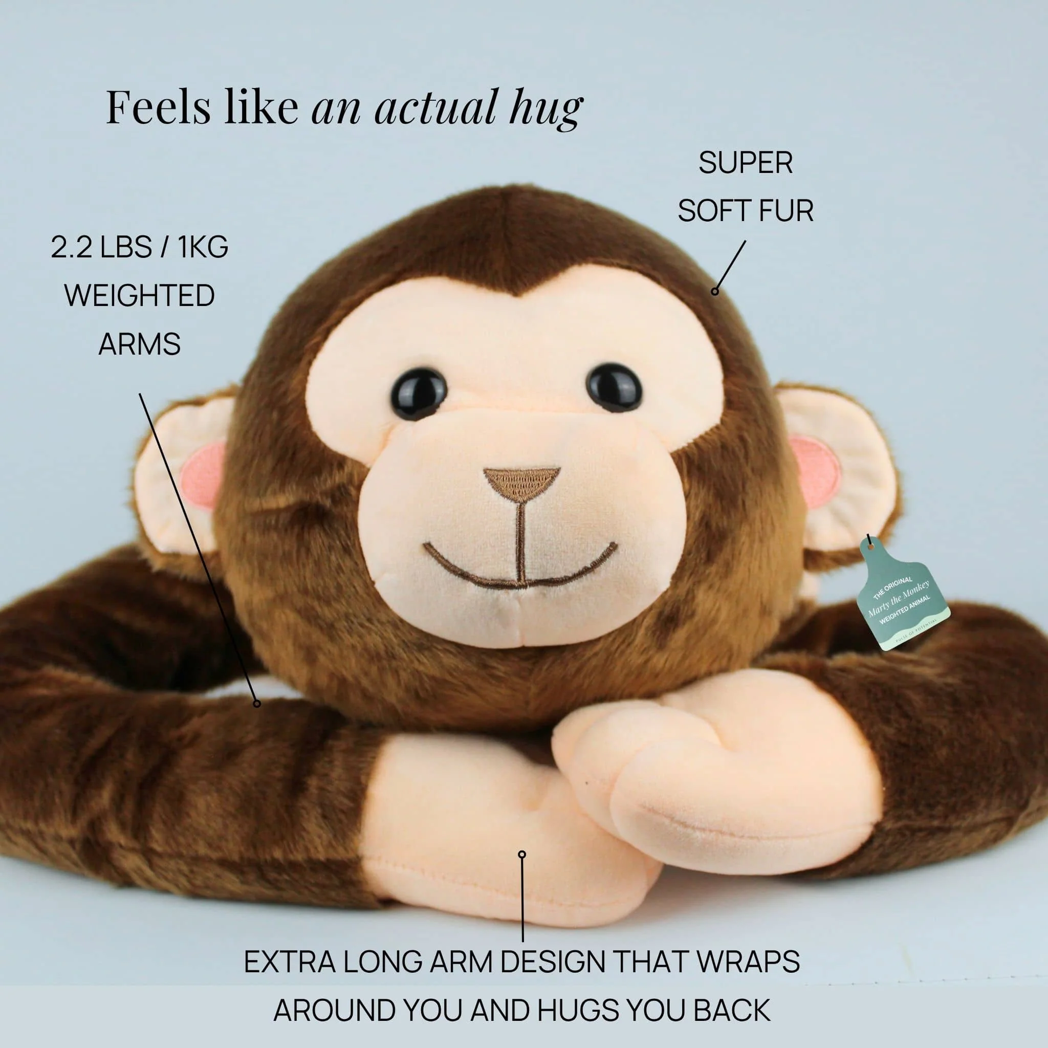 Marty the Monkey Weighted Animal - Image 5