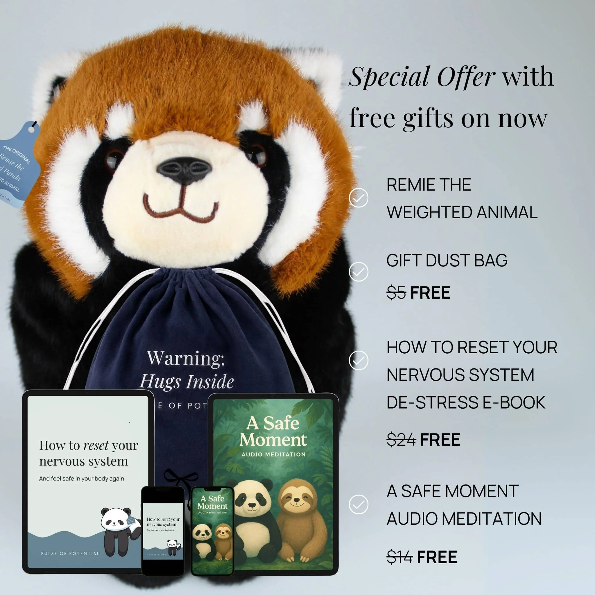 Remie the Red Panda Weighted Animal - Image 9